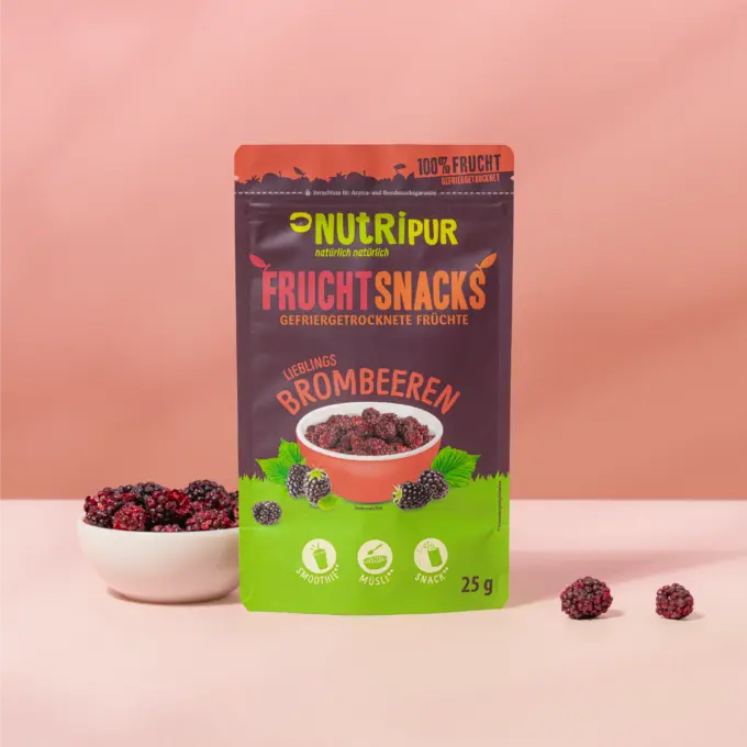 Gefriergetrocknete Brombeeren