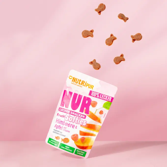 NUR Frucht Softies Himbeere & Apfel mit Crispies – Bild 3