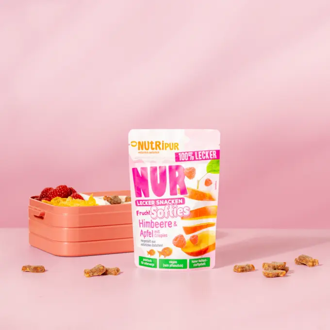 NUR Frucht Softies Himbeere & Apfel mit Crispies – Bild 5