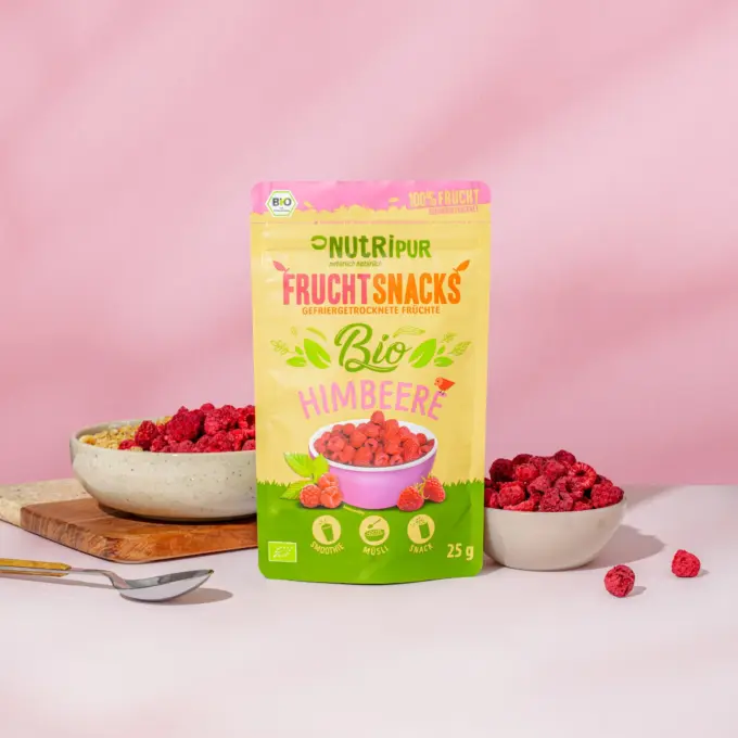 Gefriergetrocknete Himbeeren BIO – Bild 3