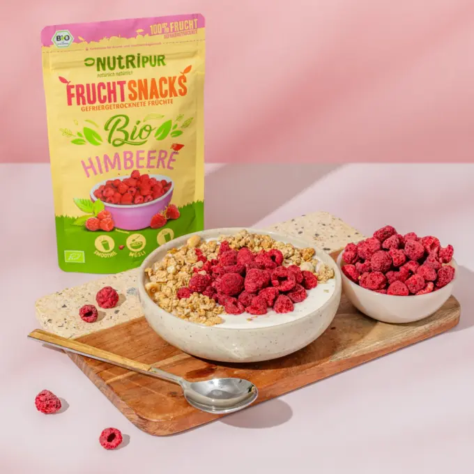Gefriergetrocknete Himbeeren BIO – Bild 4