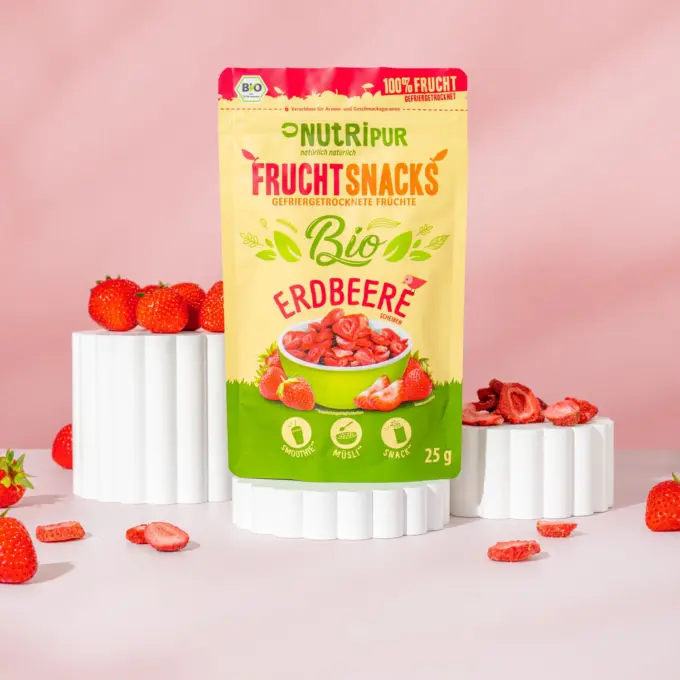 Gefriergetrocknete Erdbeeren BIO – Bild 2
