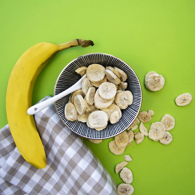 Freeze-dried fruit bananas without additives BIO natural vegan