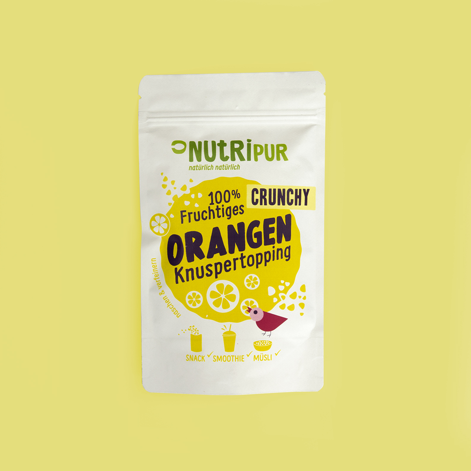 Freeze-dried fruit without additives orange topping natural superfood