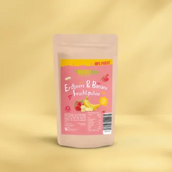 Fruchtpulver Erdbeeren & Bananen, gefriergetrocknet