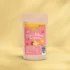 Foto mit der Verpackung für das NutriPur-Pulver aus gefriergetrockneten Erdbeeren und Bananen.