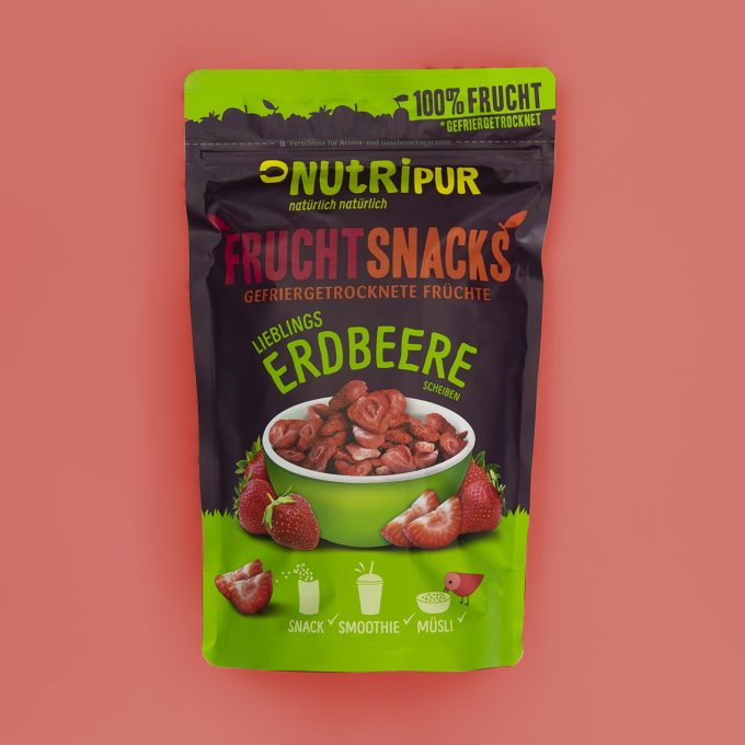 Gefriergetrocknete Früchte ohne Zusätze Erdbeere natürlich Smoothie Bowl