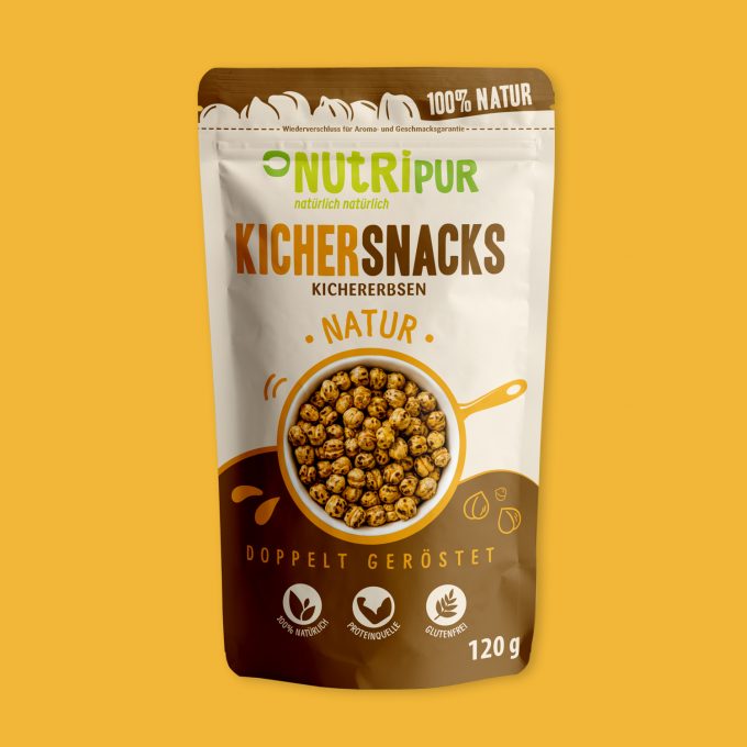 NutriPur Kichererbsen Kichersnacks geröstet