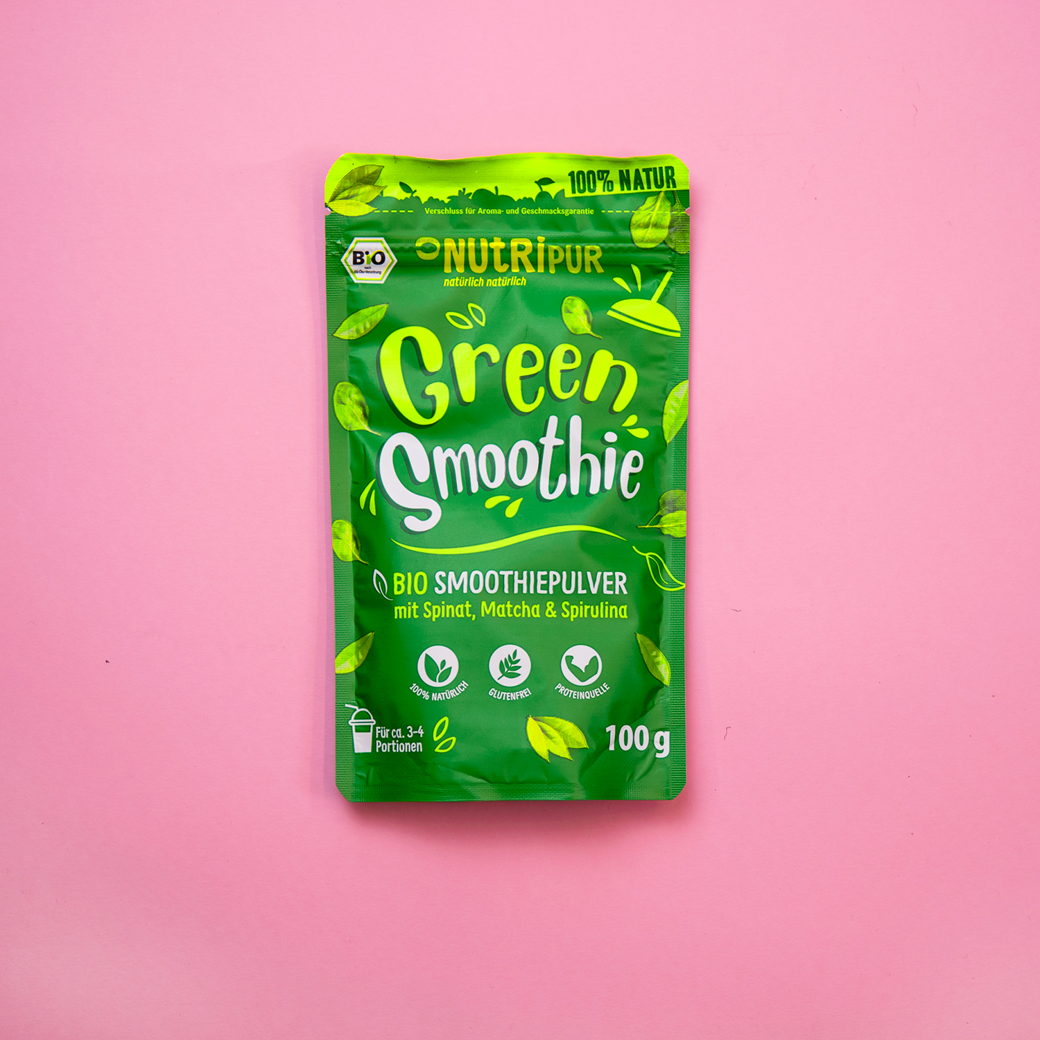 Green Smoothie Smoothie Powder Spinach Matcha Spirulina Super Food Natural