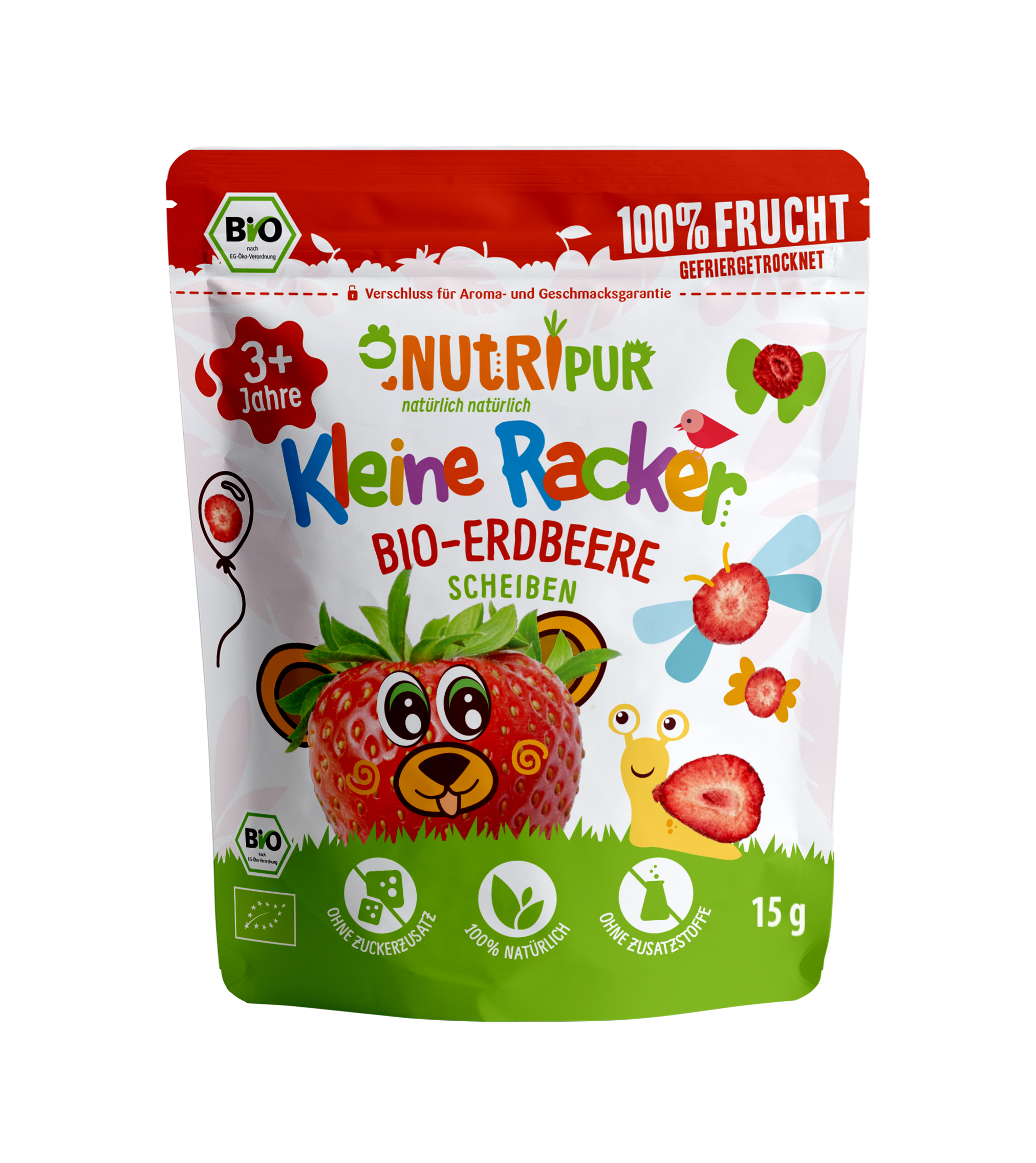 NutriPur gefriergetrocknet Banane Erdbeere