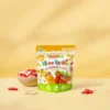 Hier ist ein Produktbild der Kleinen Racker von Nutripur der Sorte gefriergetrocknete Erdbeere Bio
