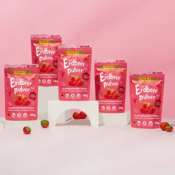 5 x 100g Fruchtpulver Erdbeeren, gefriergetrocknet
