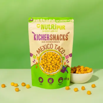 Produktbild der gerösteten Kichererbsen Mexiko-Snacks von NutriPur