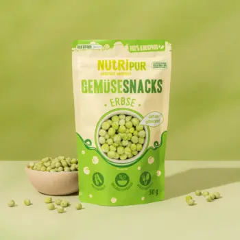 Gefriergetrocknete Erbsen