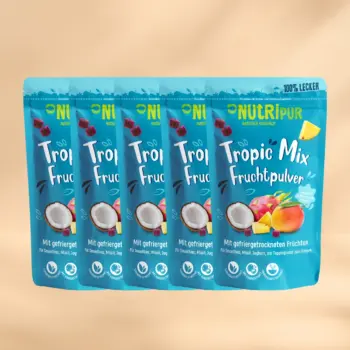 ANGEBOT! 5 x 100g Fruchtpulver Tropic Mix, gefriergetrocknet