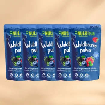 ANGEBOT! 5 x 100g Fruchtpulver Waldbeeren, gefriergetrocknet
