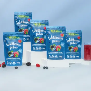 5 x 100g Fruchtpulver Waldbeeren, gefriergetrocknet