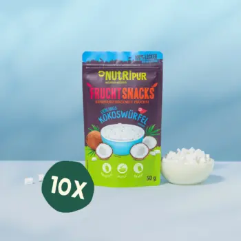 Produktbild des Angebots gefriergetrocknete Kokoswürfel 10x50 Gramm