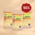Angebot 3 x 150 Gramm Linsen-Müsli Papaya. Jetzt 50 Prozent Rabatt