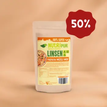 Produktbild High Protein Müsli Papaya 50 Prozenz Rabatt