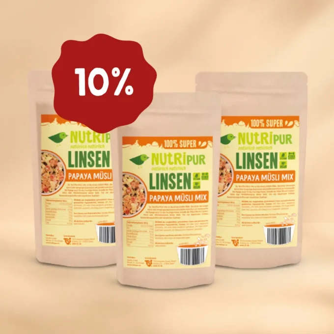 ANGEBOT! 3 x 150g High-Protein Müsli Papaya