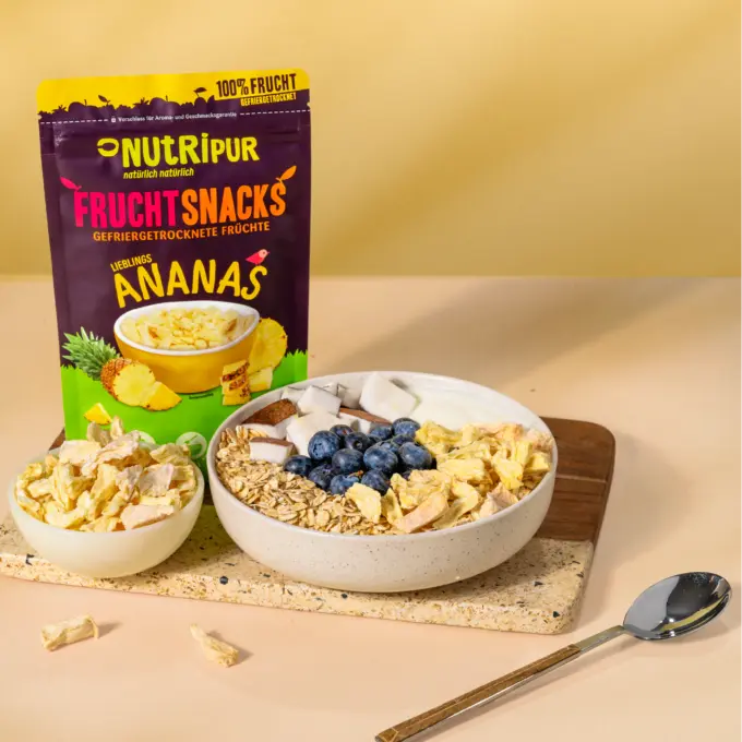 Gefriergetrocknete Ananas BITS, große Stücke – Bild 3