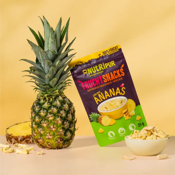 Gefriergetrocknete Ananas BITS, große Stücke – Bild 4