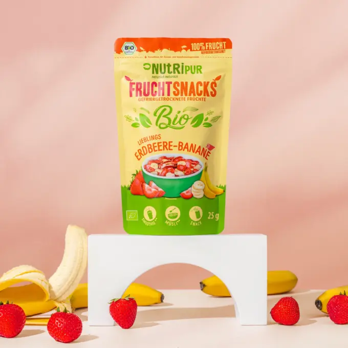Gefriergetrocknete BIO Erdbeere - Banane – Bild 3