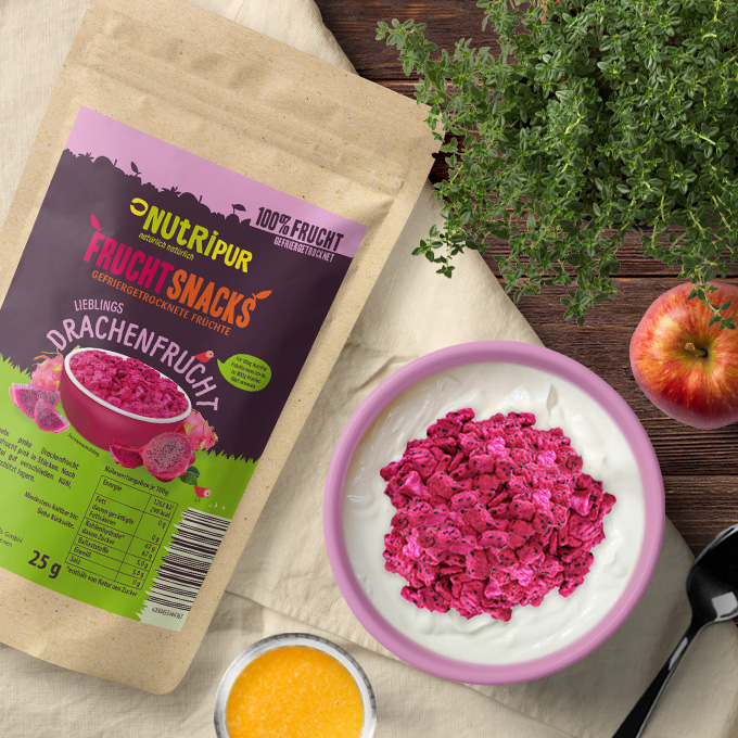 Freeze dried dragon fruit NutriPur