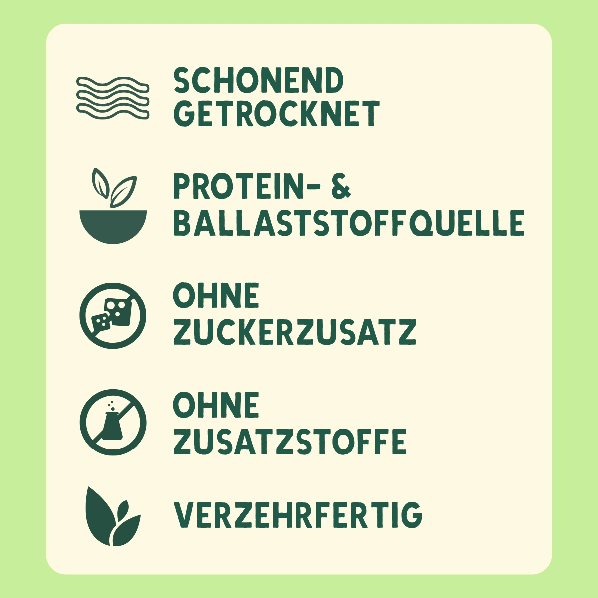 Knusperflakes grüne Erbsen (gekeimt) – Bild 2