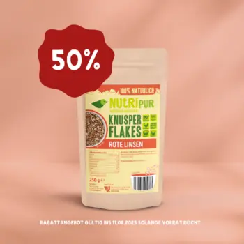 Produktbild Knusperflakes Rote Linsen mit 50% Rabatt gültig bis 11. August 2025 solange Vorrat reicht.