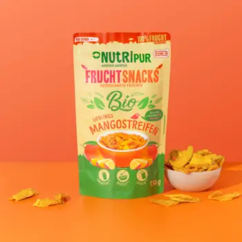 Produktbild der Bio Lieblings Mangostreifen von NutriPur