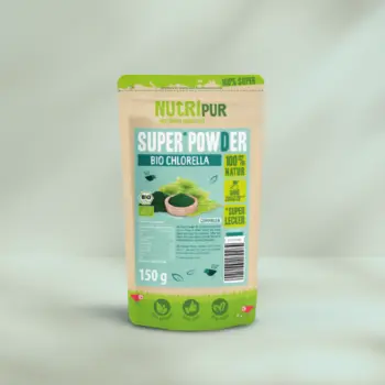 Produktbild vom SuperPowder Bio-Chlorella von NutriPur.
