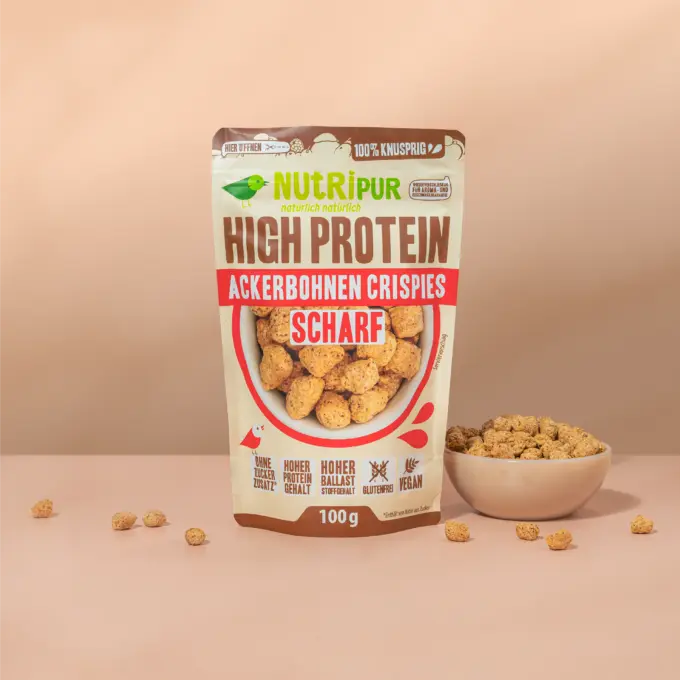 High Protein Ackerbohnen Crispies - Scharf
