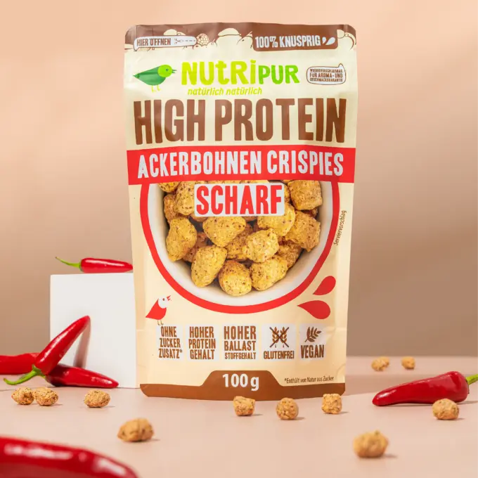 High Protein Ackerbohnen Crispies - Scharf – Bild 4