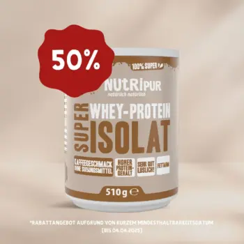 Dose Proteinpulver Kaffeegeschmack 50%-Rabatt Aktion