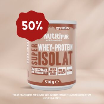 Dose Proteinpulver Zimtgeschmack 50%-Rabatt Aktion