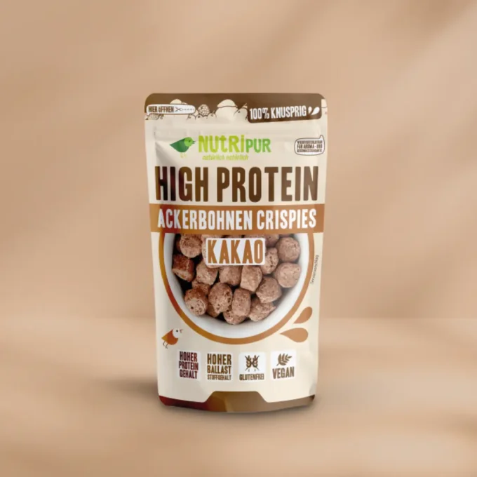 High Protein Ackerbohnen Crispies - Kakao