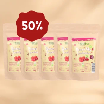ANGEBOT! 5 x 100g Fruchtpulver Kirsch & Beeren Mix BIO, gefriergetrocknet