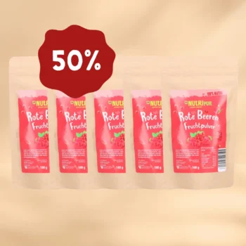 ANGEBOT! 5 x 100g Fruchtpulver Rote Beeren, gefriergetrocknet