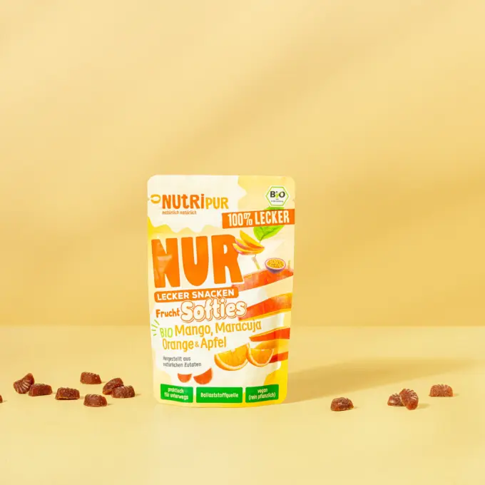 NUR Frucht Softies BIO Mango, Maracuja, Orange & Apfel