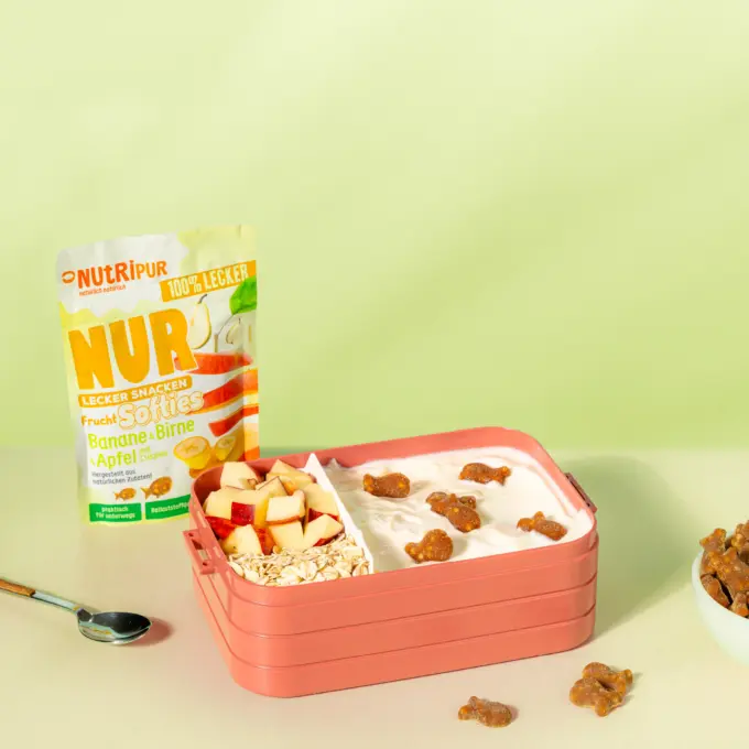NUR Frucht Softies Banane, Birne & Apfel mit Crispies – Bild 3