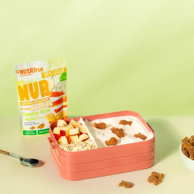 NUR Frucht Softies Banane, Birne & Apfel mit Crispies – Bild 3