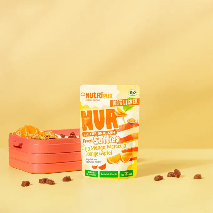 NUR Frucht Softies BIO Mango, Maracuja, Orange & Apfel – Bild 2