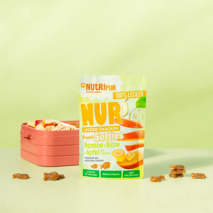 NUR Frucht Softies Banane, Birne & Apfel mit Crispies – Bild 4