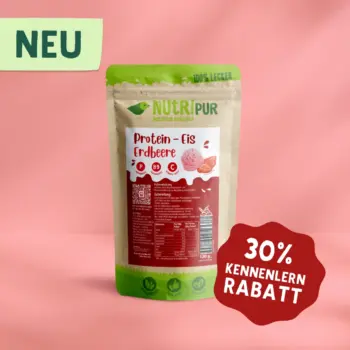 Eispulver für Protein-Eis Erdbeere