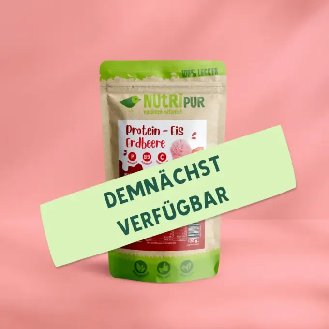 Eispulver für Protein-Eis Erdbeere
