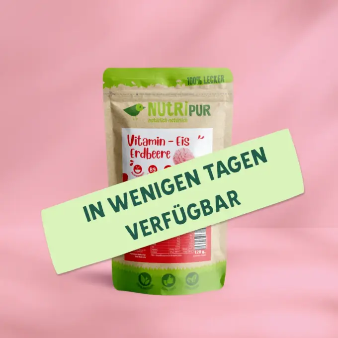 Eispulver für Vitamin-Eis Erdbeere