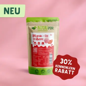 Eispulver für Vitamin-Eis Erdbeere