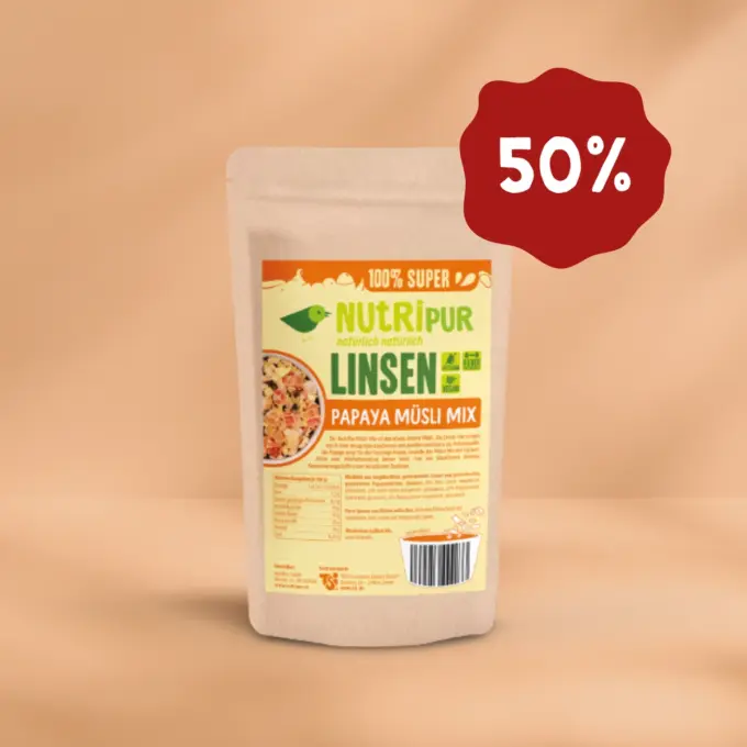 Hier ist ein Produktbild des Angebots High-Protein Müsli Papaya 50% Rabatt